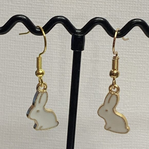 Bunny Earring, Bunny Rabbit Earring, Easter Earring, Easter Gift, Rabbit Earring - Picture 3 of 6